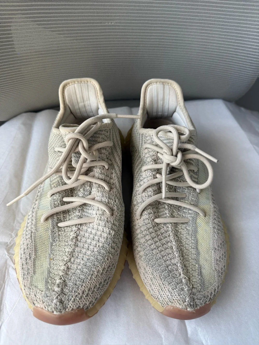 Adidas Yeezy Boost 350 Light Gray/Cream Men’s 7 Women’s 8 Authentic No Box - Picture 1 of 4